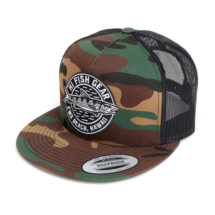 HFG - Oio Crest Camo Flatbill Snapback Trucker