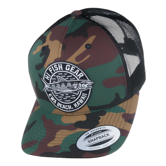 HFG - HiFishGear Oio Camo/Black Snapback Classic Trucker Hat