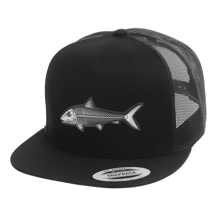 HFG - Oio Bones Black Snapback Flatbill Trucker Hat